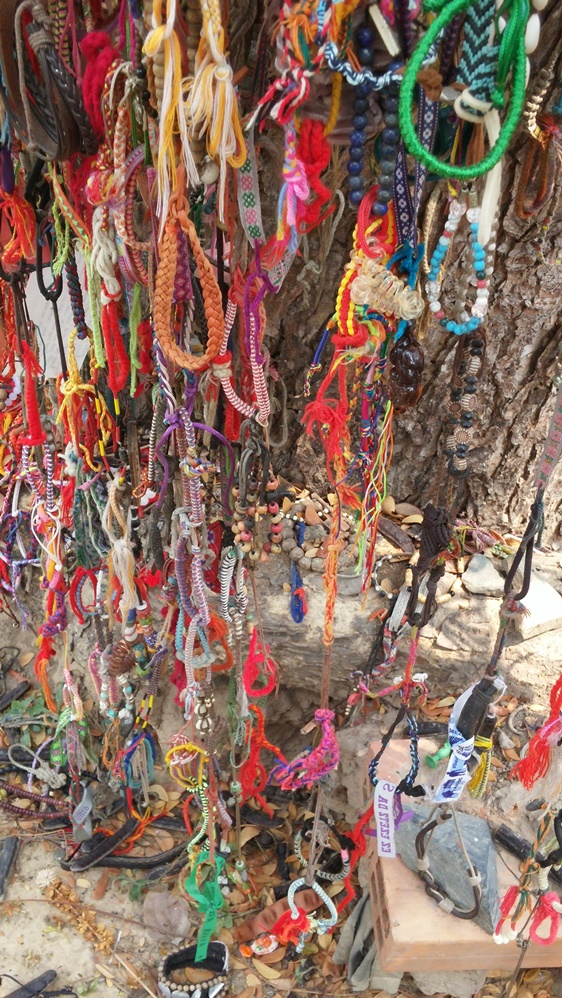 "This is (of course) not an art installation. Bracelets and offerings in a haunted place, the ‘killing tree’ at the Choeung Ek Genocidal Center, Cambodia."